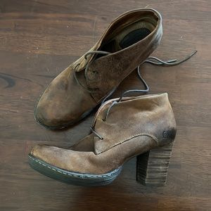 Born Ramsey distressed leather booties